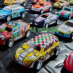 Alloy Inertia Pull Back Car Model Mini Racing Toy Combo Pack