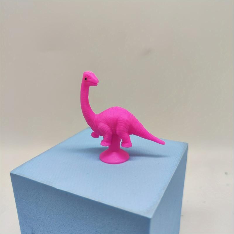 12pcs Mixed Dinosaur Sucker Toy Plastic Decompression Monster Doll Toy