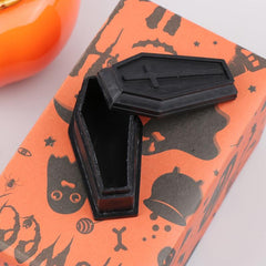 1pc Halloween Treat Coffin Box With Lids Home Decor Coffin Boxes