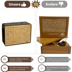 Wooden Money Box with Targets 500-5000 - No Installation Required