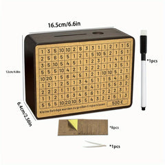 Wooden Money Box with Targets 500-5000 - No Installation Required