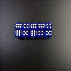 6pcs Set 12mm Acrylic Dice Hexahedron Round Corner 11 Colors