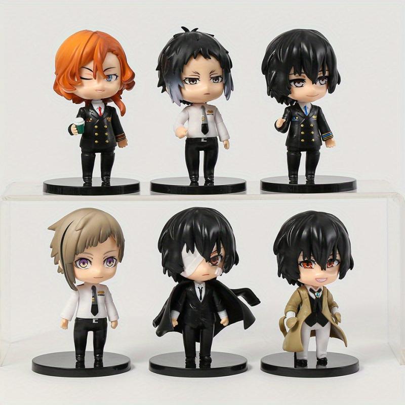6pcs Anime Character Models Collectible Decoration Dolls Christmas Birthday Gift