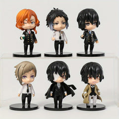 6pcs Anime Character Models Collectible Decoration Dolls Christmas Birthday Gift