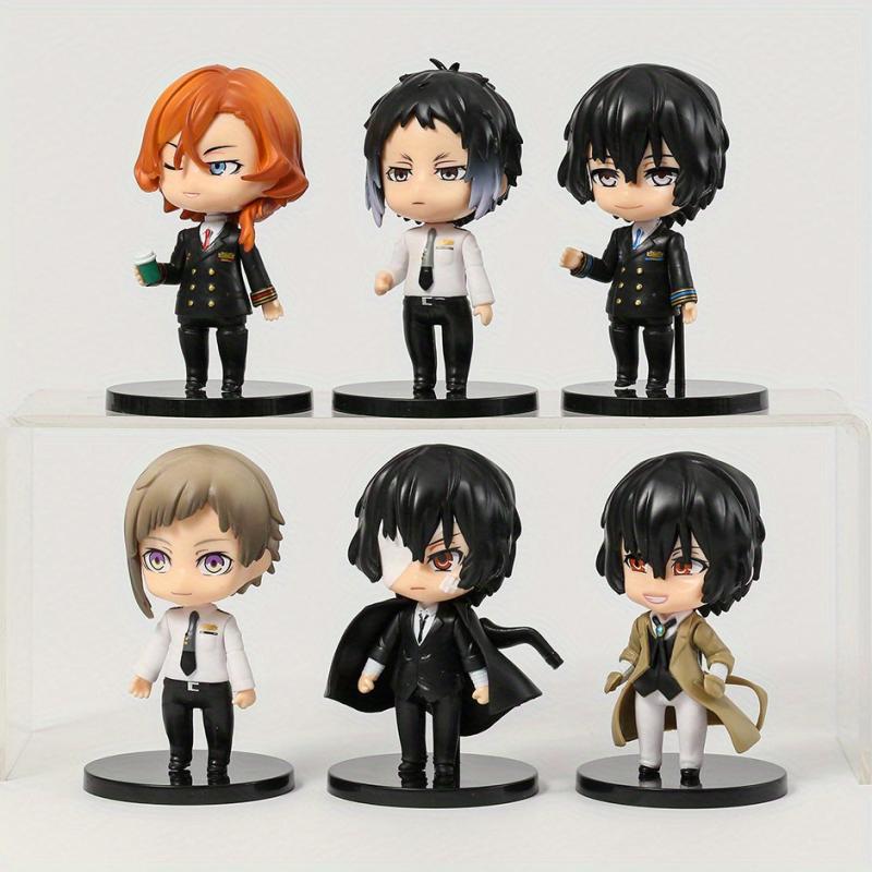 6pcs Anime Character Models Collectible Decoration Dolls Christmas Birthday Gift