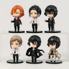 6pcs Anime Character Models Collectible Decoration Dolls Christmas Birthday Gift