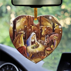 Jesus Born Scene Christmas Ornament Acrylic Decoration