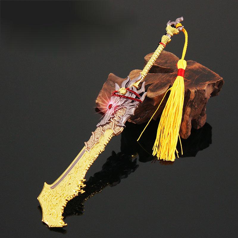 Alloy Wide Wolf Master Weapon Model Toy Ornament