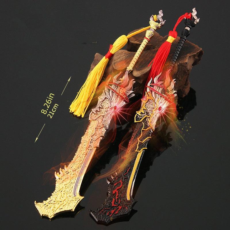 Alloy Wide Wolf Master Weapon Model Toy Ornament