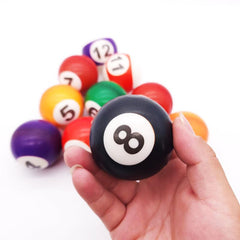 12pcs Mini Snooker Balls Foam Squeeze Balls Toy Balls