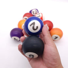 12pcs Mini Snooker Balls Foam Squeeze Balls Toy Balls