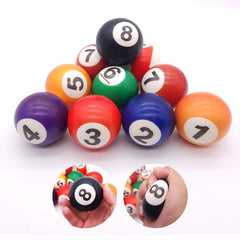 12pcs Mini Snooker Balls Foam Squeeze Balls Toy Balls