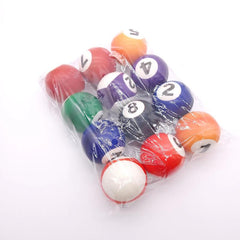 12pcs Mini Snooker Balls Foam Squeeze Balls Toy Balls