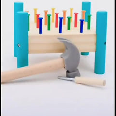 Wooden Children's Five Nail Table Montessori Toy