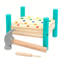 Wooden Children's Five Nail Table Montessori Toy