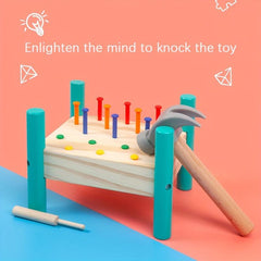 Wooden Children's Five Nail Table Montessori Toy
