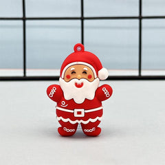 Christmas Keychain Toys Cake Ornaments Snowman Elk - Set of 12