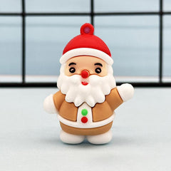 Christmas Keychain Toys Cake Ornaments Snowman Elk - Set of 12
