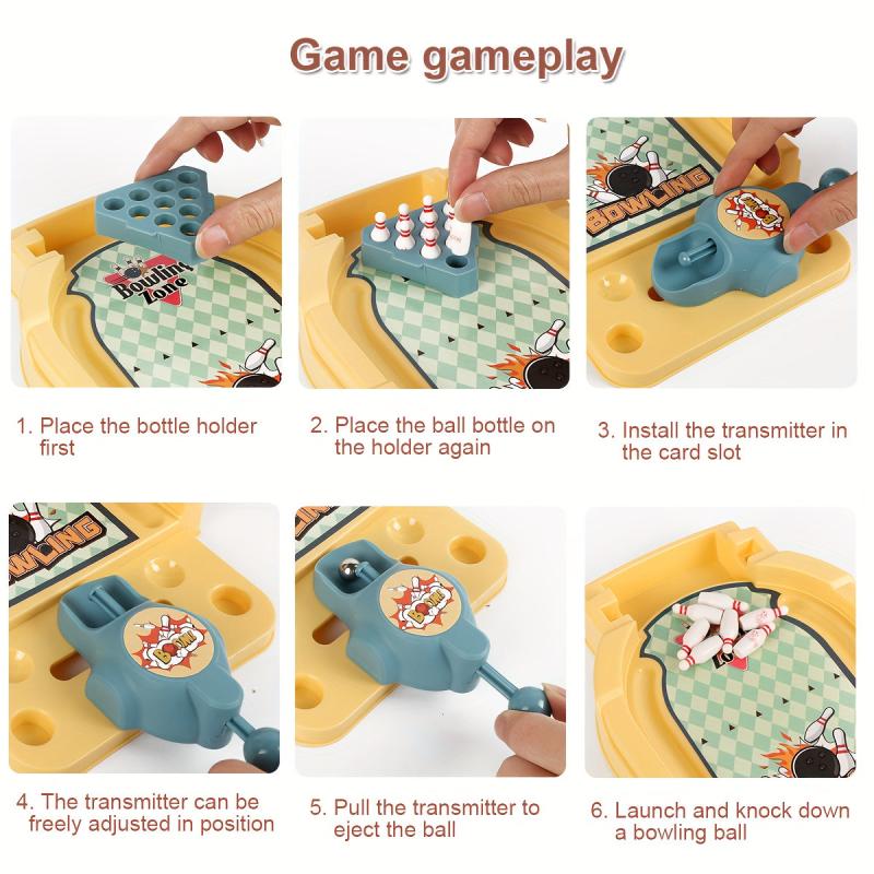 Table Top Mini Bowling Game Desktop Tiny Bowling Shooting Alley