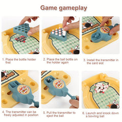 Table Top Mini Bowling Game Desktop Tiny Bowling Shooting Alley