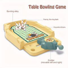 Table Top Mini Bowling Game Desktop Tiny Bowling Shooting Alley