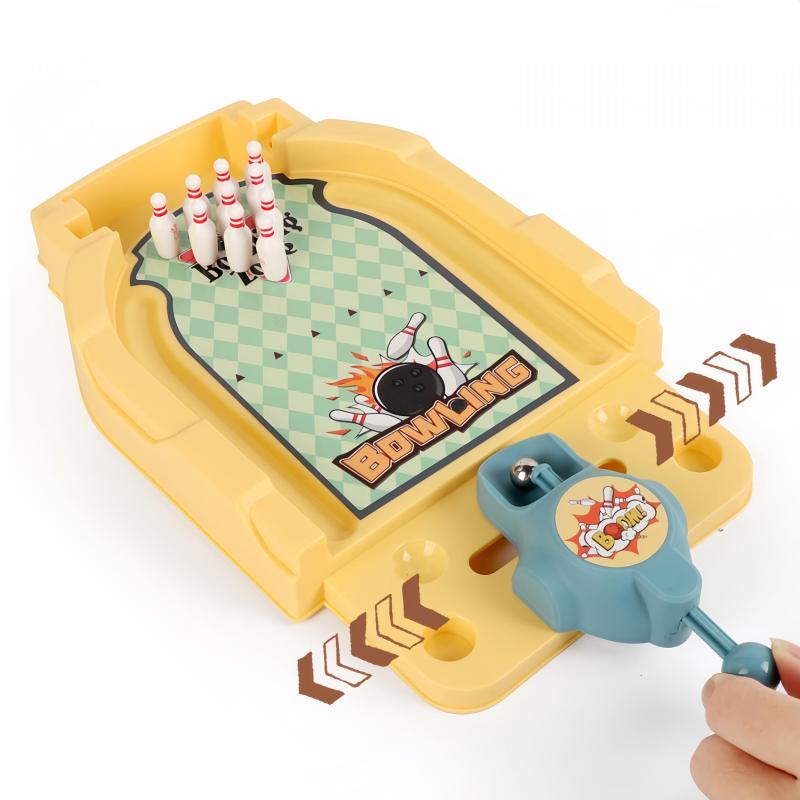 Table Top Mini Bowling Game Desktop Tiny Bowling Shooting Alley
