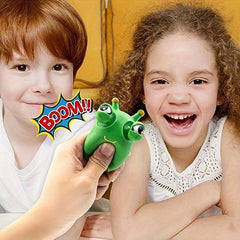 5Pcs Grass Worm Pinch Toy Squeeze Vegetable Bug Decompression Artifact Toy