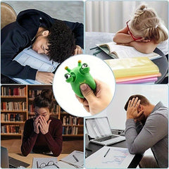 5Pcs Grass Worm Pinch Toy Squeeze Vegetable Bug Decompression Artifact Toy