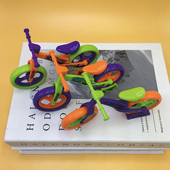 Colorful Building Block Bicycle Static Model Decoration Toy