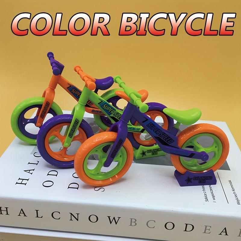 Colorful Building Block Bicycle Static Model Decoration Toy