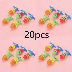 20pcs LED Light Flashing Spinning Top Random Novelty Toys Party Favors