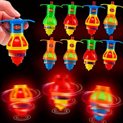 20pcs LED Light Flashing Spinning Top Random Novelty Toys Party Favors