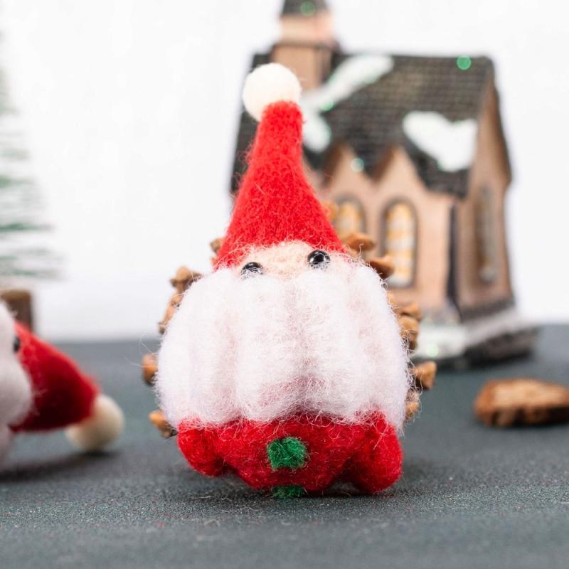 Christmas Decorations Felt Old Man Snowman Pendant Fabric Dress Up Ornaments