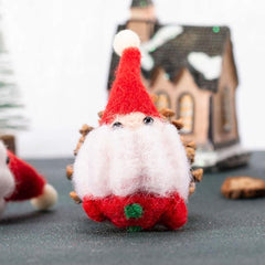 Christmas Decorations Felt Old Man Snowman Pendant Fabric Dress Up Ornaments