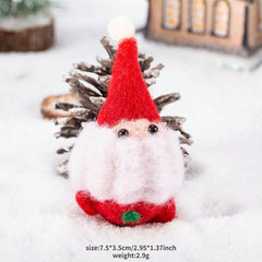 Christmas Decorations Felt Old Man Snowman Pendant Fabric Dress Up Ornaments