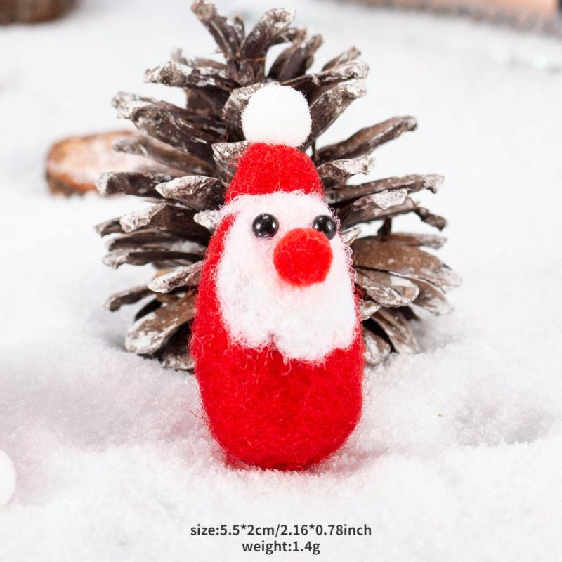 Christmas Decorations Felt Old Man Snowman Pendant Fabric Dress Up Ornaments