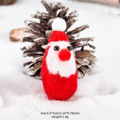 Christmas Decorations Felt Old Man Snowman Pendant Fabric Dress Up Ornaments
