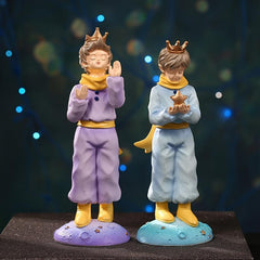 Little Prince Resin Car Home Decor Cartoon Doll Birthday Ornament Christmas