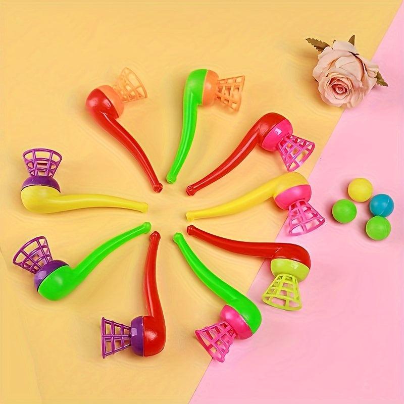 10pcs Pipe-Shaped Blowing Balls - Fun Gift for Holidays