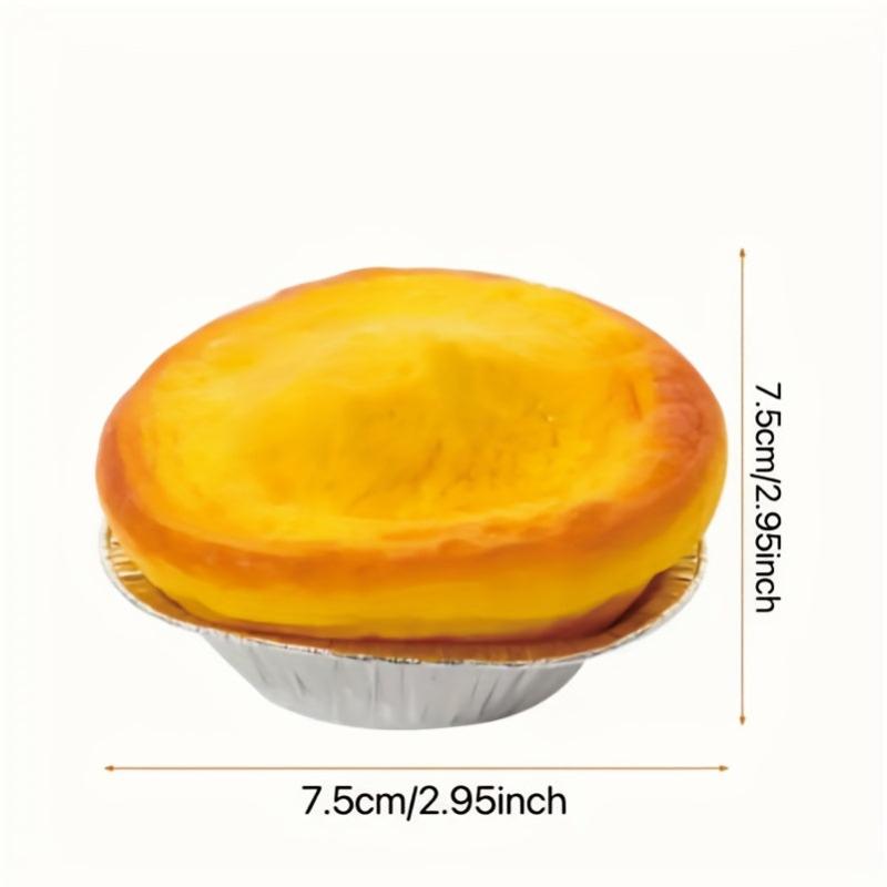 Egg Tart Squeeze Toy Stress Relief Easter Christmas Gift