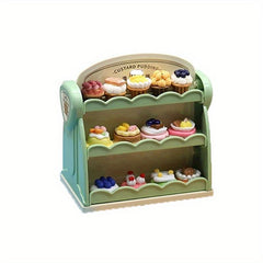 1/12 Mini Double-sided Shelf Doll House Supermarket Model Toy