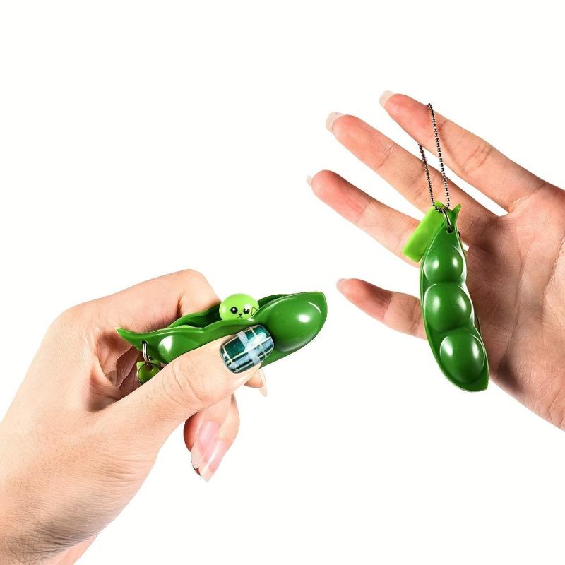 3pcs Funny Facial Expressions Squeeze Bean Fidget Toy Gift