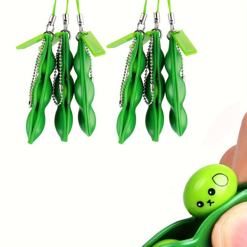 3pcs Funny Facial Expressions Squeeze Bean Fidget Toy Gift
