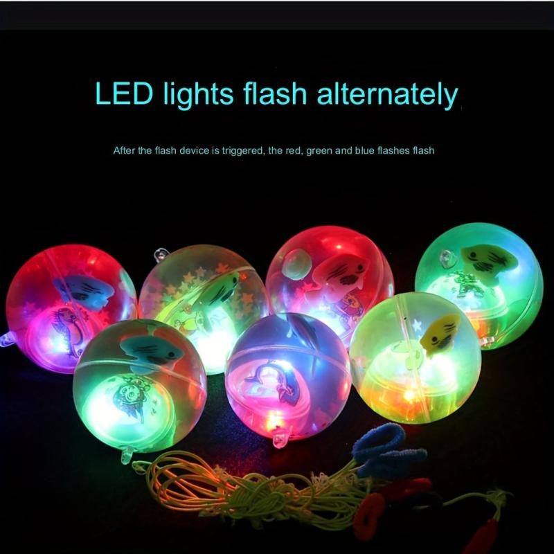 Luminous Elastic Crystal Ball Jumping Ball for Day and Night Play