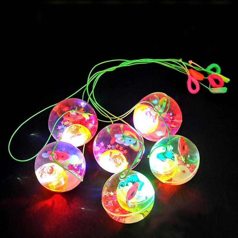 Luminous Elastic Crystal Ball Jumping Ball for Day and Night Play