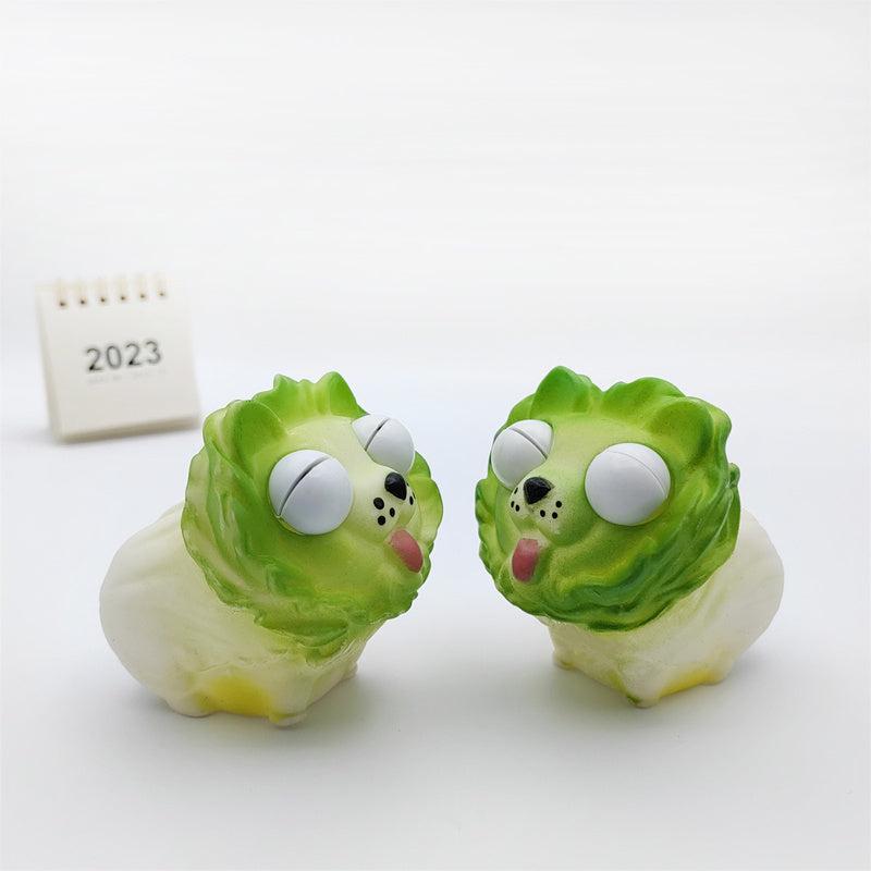 Vegetable Dog Decompression Toy Exploding Eyes Squeezing