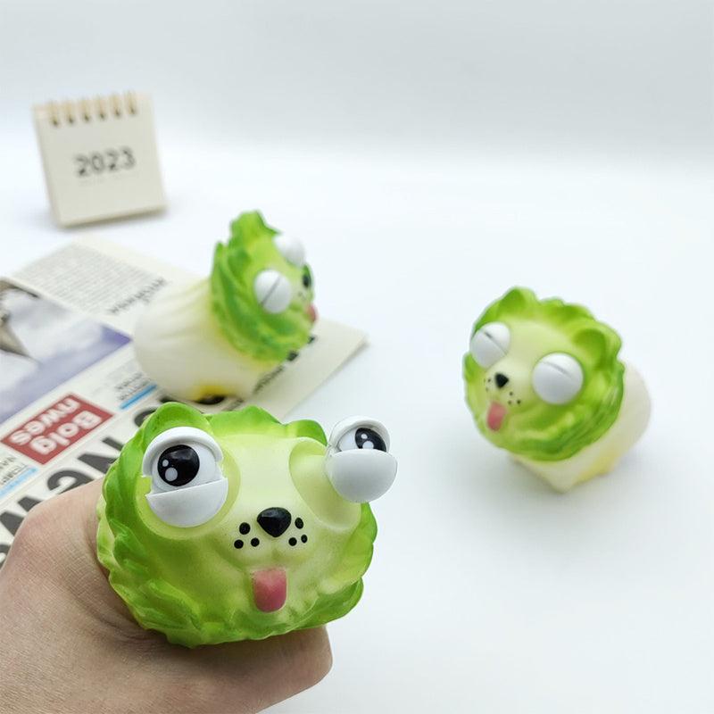 Vegetable Dog Decompression Toy Exploding Eyes Squeezing