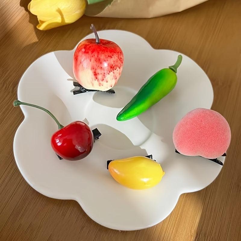 5pcs Fruit Hairpins Fun Headwear for Party Family Gatherings Halloween