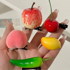5pcs Fruit Hairpins Fun Headwear for Party Family Gatherings Halloween