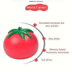 Tomato Water Ball Soft Pressure Relief Toy Breathable Strong Memory Viscosity